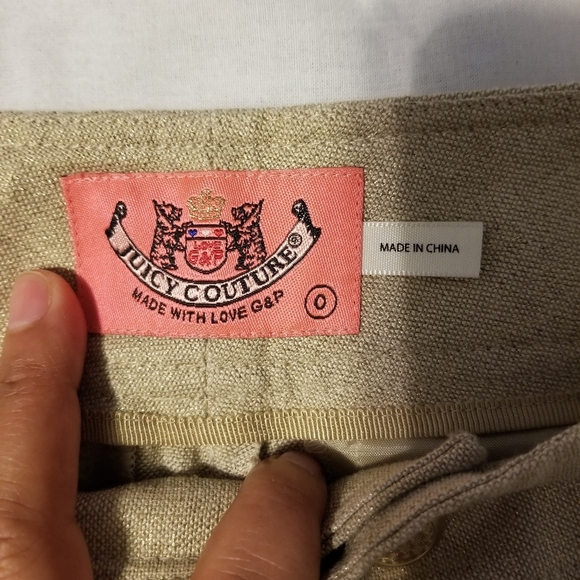 Authentic Juicy couture Gold Bermuda Short - Picture 6 of 6